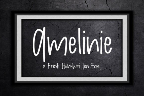 Amelinie: A Whimsical Font for Polished Branding