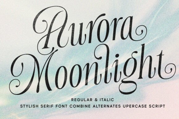 Aurora Moonlight Font for Business