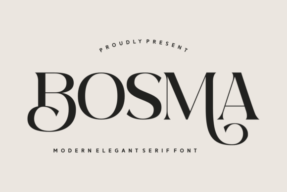 Bosma: A Refined Serif Typeface for Editorial Design