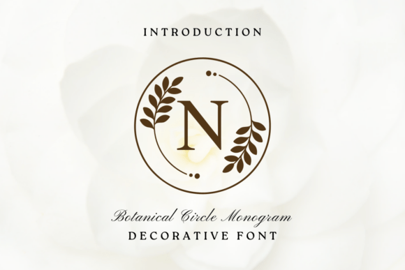 Botanical Circle Monogram: A Refined Typeface for Web Brands