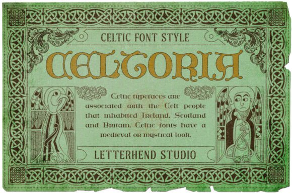Celtoria: A Modern Celtic Typeface for Editorial Design