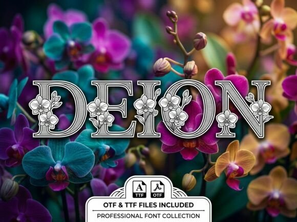 Deion Font Review: Elevating Campaign Visuals with Botanical Luxury