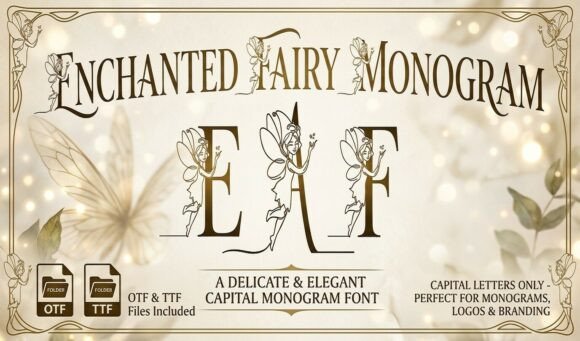 Designing Magic: The Enchanted Fairy Monogram Typeface