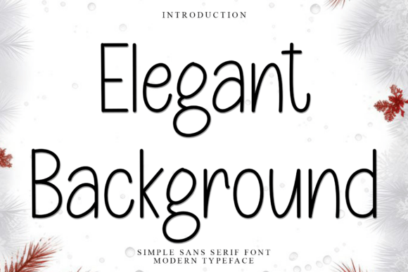 Elegant Background: A Soft Sans Serif for Editorial Design