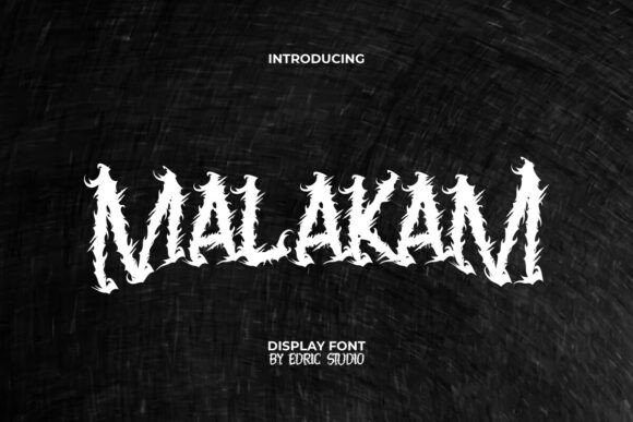 Malakam: A Brutalist Display Font for Bold Editorial Design