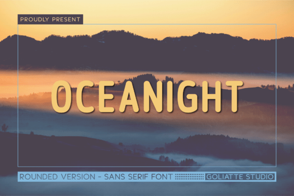 Oceanight: A Whimsical Sans Serif Typeface for Editorial Design