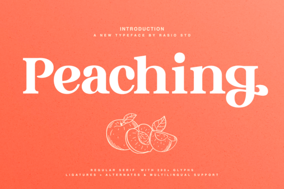 Peaching Typeface: A Sweet Serif for Editorial Design