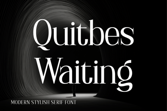 Quitbes Waiting: A Sophisticated Serif Font for Luxury Branding