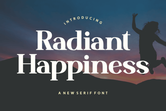 Radiant Happiness: A Serif Font That Elevates Small Business Branding