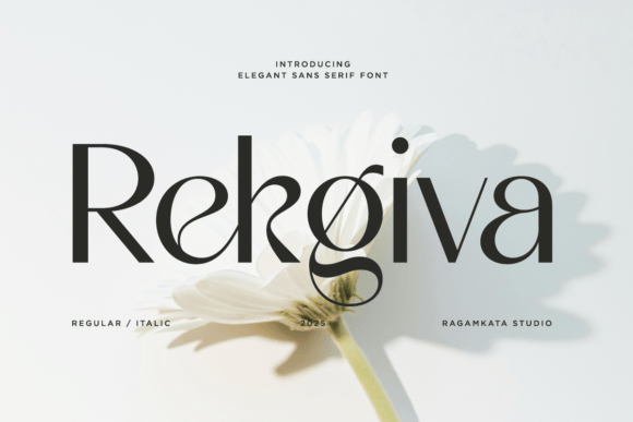 Rekgiva: A Modern Sans Serif Typeface for Bold Branding