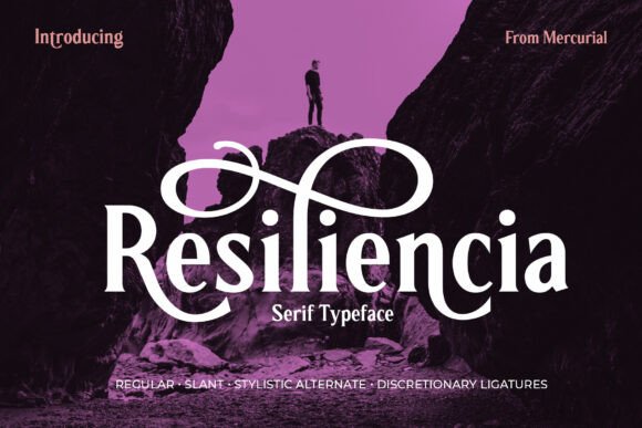 Resiliencia: A Bold Serif Typeface for Polished Branding