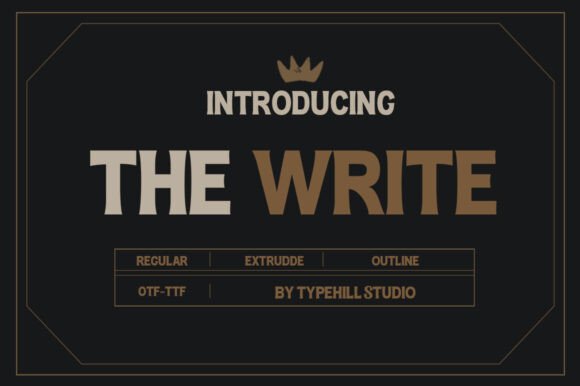 The Write Font: Elegant Sans Serif for Web Design