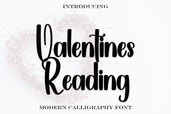 Valentines Reading: A Handwritten Display Font for Campaigns
